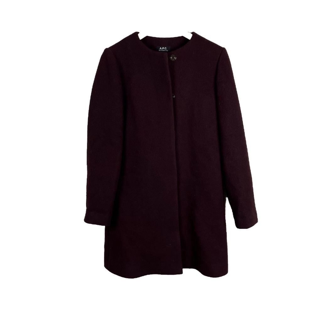 A.P.C. Long Wool Coat Jacket 36 Winter Magnetic APC
